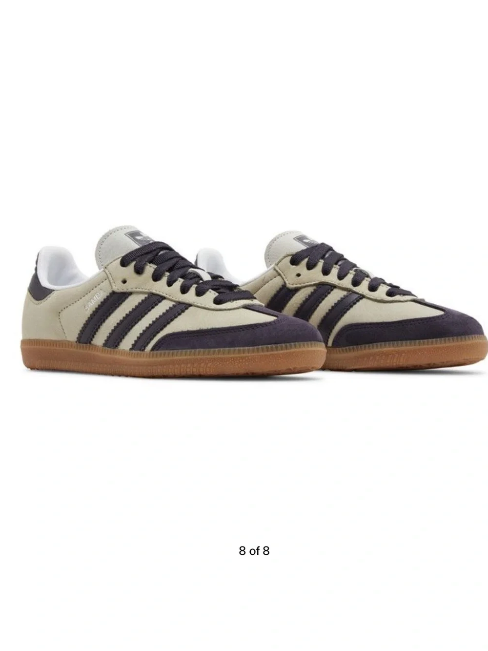 Adidas Samba OG Women’s Sneakers Putty Grey Aurora Black Silver Metalic 9.5 $120 - Picture 1 of 7